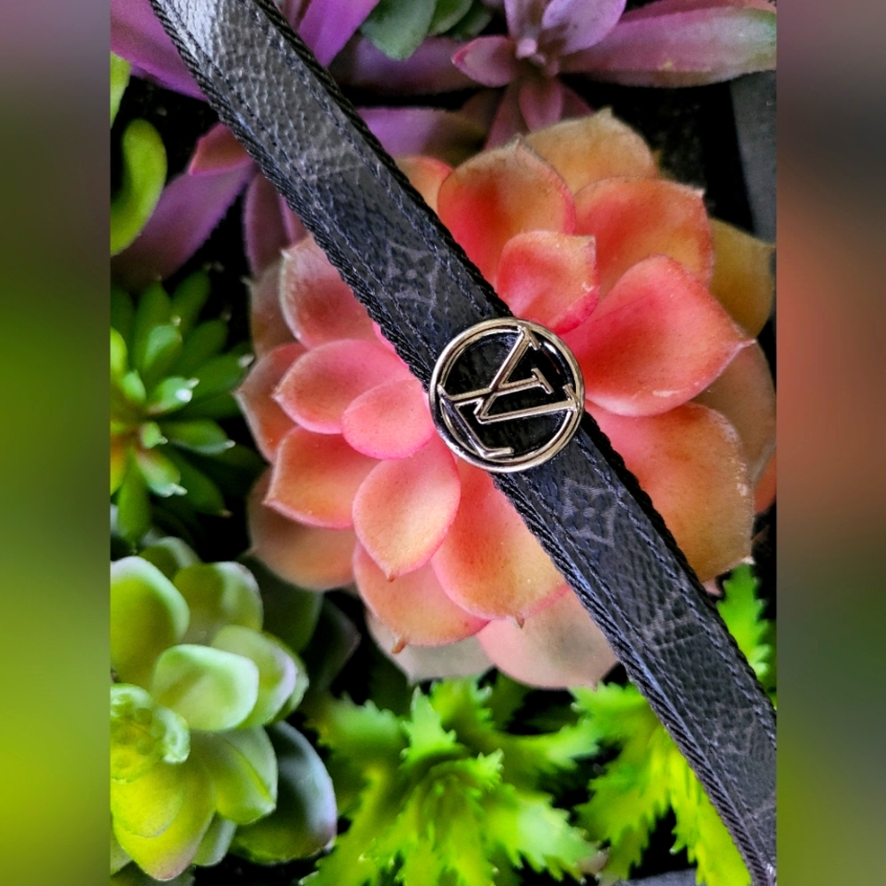 STUNNING LOUIS VUITTON LV STATEMENT Bracelet with Silver Hardware